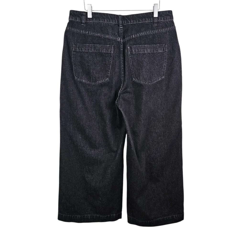 Vince Cotton Utility Crop Wide Leg Jeans NWT - Picture 4 of 15